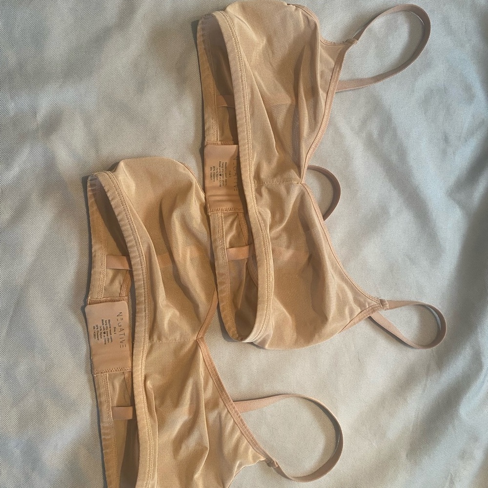 Negative Sieve bra size 2, tan (qty 2 bras)